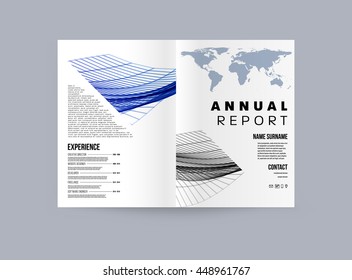 Fondo de la cubierta geométrica, diseño de plantilla de folleto para el informe anual o el diseño empresarial. Folleto A4. Estructuras triangulares o poligonales. Ilustración vectorial.