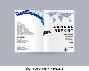 Geometric Cover Background, Brochure Template Layout for Annual Report or Business Design. A4 Booklet. Triangular or Polygonal Structures. Vector Illustration.