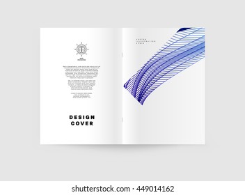 Fondo de la cubierta geométrica, diseño de plantilla de folleto para el informe anual o el diseño empresarial. Folleto A4. Estructuras triangulares o poligonales. Ilustración vectorial.
