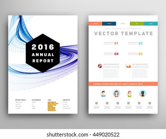 Geometric Cover Background, Brochure Template Layout for Annual Report or Business Design. A4 Booklet. Triangular or Polygonal Structures. Vector Illustration.