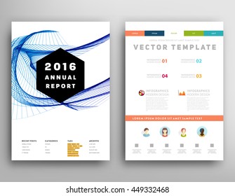 Geometric Cover Background, Brochure Template Layout for Annual Report or Business Design. A4 Booklet. Triangular or Polygonal Structures. Vector Illustration.