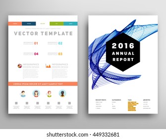 Geometric Cover Background, Brochure Template Layout for Annual Report or Business Design. A4 Booklet. Triangular or Polygonal Structures. Vector Illustration.