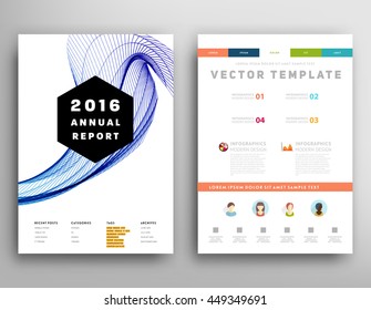 Geometric Cover Background, Brochure Template Layout for Annual Report or Business Design. A4 Booklet. Triangular or Polygonal Structures. Vector Illustration.