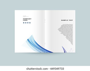 Geometrischer Cover-Hintergrund, Broschüren-Template-Layout für Geschäftsbericht oder Business Design. A4-Broschüre. Dreieckige oder polygonale Strukturen. Vektorgrafik.