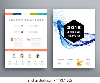 Geometric Cover Background, Brochure Template Layout for Annual Report or Business Design. A4 Booklet. Triangular or Polygonal Structures. Vector Illustration.