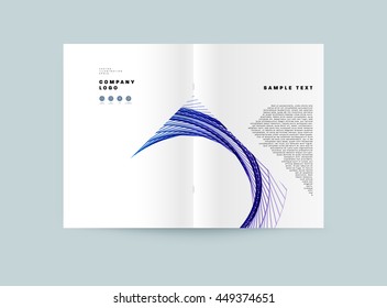 Geometrischer Cover-Hintergrund, Broschüren-Template-Layout für Geschäftsbericht oder Business Design. A4-Broschüre. Dreieckige oder polygonale Strukturen. Vektorgrafik.