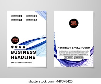 Geometrischer Cover-Hintergrund, Broschüren-Template-Layout für Geschäftsbericht oder Business Design. A4-Broschüre. Dreieckige oder polygonale Strukturen. Vektorgrafik.