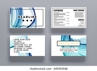 Geometric Cover Background, Brochure Template Layout for Annual Report or Business Design. A4 Booklet. Triangular or Polygonal Structures. Vector Illustration.