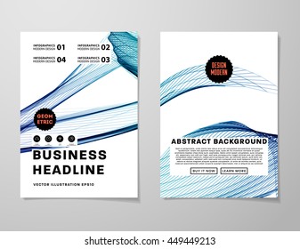 Geometric Cover Background, Brochure Template Layout for Annual Report or Business Design. A4 Booklet. Triangular or Polygonal Structures. Vector Illustration.