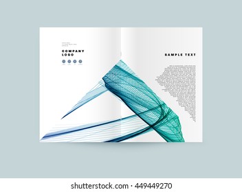 Geometrischer Cover-Hintergrund, Broschüren-Template-Layout für Geschäftsbericht oder Business Design. A4-Broschüre. Dreieckige oder polygonale Strukturen. Vektorgrafik.