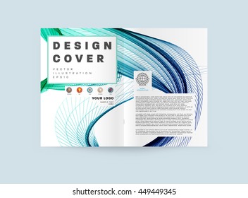 Fondo de la cubierta geométrica, diseño de plantilla de folleto para el informe anual o el diseño empresarial. Folleto A4. Estructuras triangulares o poligonales. Ilustración vectorial.