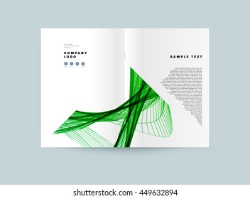 Fondo de la cubierta geométrica, diseño de plantilla de folleto para el informe anual o el diseño empresarial. Folleto A4. Estructuras triangulares o poligonales. Ilustración vectorial.