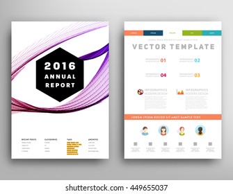 Geometric Cover Background, Brochure Template Layout for Annual Report or Business Design. A4 Booklet. Triangular or Polygonal Structures. Vector Illustration.