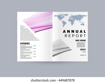 Fondo de la cubierta geométrica, diseño de plantilla de folleto para el informe anual o el diseño empresarial. Folleto A4. Estructuras triangulares o poligonales. Ilustración vectorial.