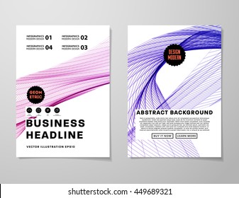 Geometric Cover Background, Brochure Template Layout for Annual Report or Business Design. A4 Booklet. Triangular or Polygonal Structures. Vector Illustration.