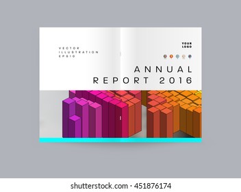 Geometrischer Cover-Hintergrund, Broschüren-Template-Layout für Geschäftsbericht oder Business Design. A4-Broschüre. Dreieckige oder polygonale Strukturen. Vektorgrafik.