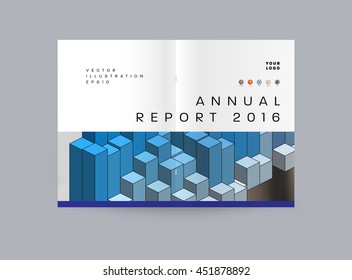 Fondo de la cubierta geométrica, diseño de plantilla de folleto para el informe anual o el diseño empresarial. Folleto A4. Estructuras triangulares o poligonales. Ilustración vectorial.