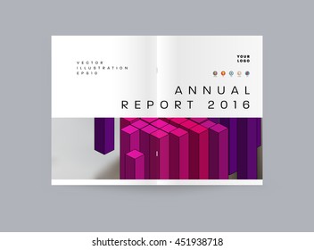Fondo de la cubierta geométrica, diseño de plantilla de folleto para el informe anual o el diseño empresarial. Folleto A4. Estructuras triangulares o poligonales. Ilustración vectorial.