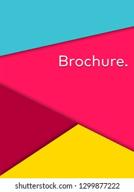 Geometric cover design. A4 format template for brochure,poster,flyer