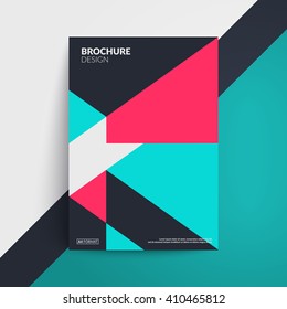 Geometric cover design. A4 format template for brochure,poster,flyer etc.