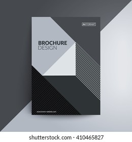 Geometric cover design. A4 format template for brochure,poster,flyer etc.