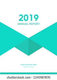 Geometric Cover design for annual report business catalog company profile brochure magazine flyer booklet poster banner. A4 landscape template element cover vector EPS-10 sample image