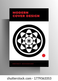Geometric cover design for book, magazine, brochure, booklet, catalog. A4 format. EPS 10 vector.