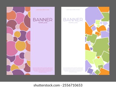 Geometric cover design. A template for a cover, banner, poster, postcard and corporate design. An idea for interior and decorative creativity
