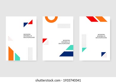 portada geométrica minimalis moderna ilustración vectorial eps 10