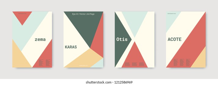 Geometric cover. Shapes patterns. Blue, pink, gold, white, bright business concept. Triangle design template. Colorful set of vector graphic design covers. Cool geometric cover. Futuristic triangle.