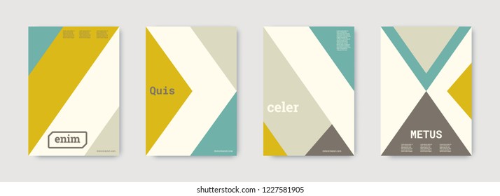 Geometric cover. Shapes patterns. Blue, green, gold, white, bright business concept. Triangle design template. Colorful set of vector graphic design covers. Cool geometric cover. Futuristic triangle.