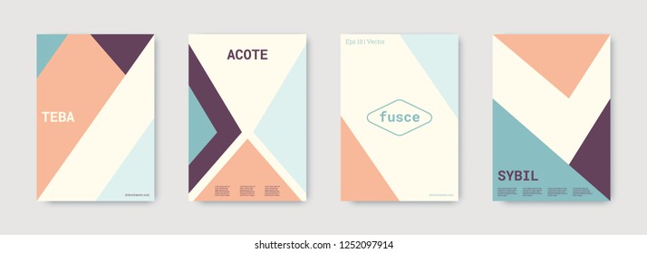 Geometric cover. Shapes patterns. Blue, pink, gold, white, bright business concept. Triangle design template. Colorful set of vector graphic design covers. Cool geometric cover. Futuristic triangle.