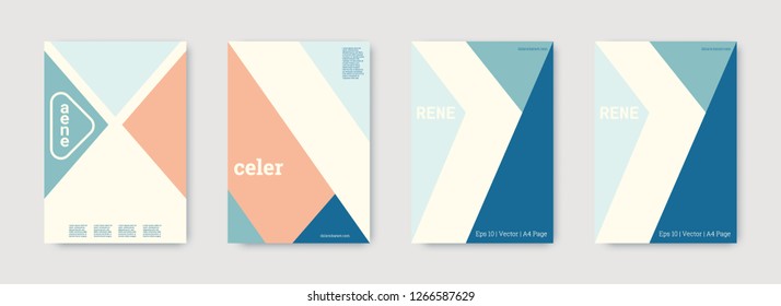 Geometric cover. Shapes patterns. Blue, pink, indigo, white, bright business concept. Triangle design template. Colorful set of vector graphic design covers. Cool geometric cover. Futuristic triangle.