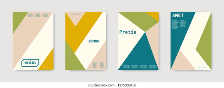 Geometric cover. Shapes patterns. Blue, pink, gold, white, bright business concept. Triangle design template. Colorful set of vector graphic design covers. Cool geometric cover. Futuristic triangle.