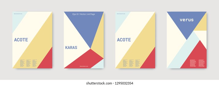 Geometric cover. Shapes patterns. Blue, pink, gold, white, bright business concept. Triangle design template. Colorful set of vector graphic design covers. Cool geometric cover. Futuristic triangle.