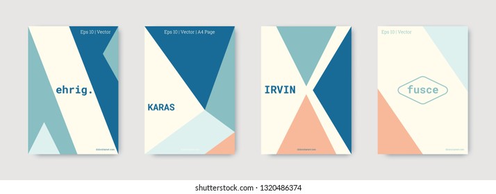 Geometric cover. Shapes patterns. Blue, pink, indigo, white, bright business concept. Triangle design template. Colorful set of vector graphic design covers. Cool geometric cover. Futuristic triangle.