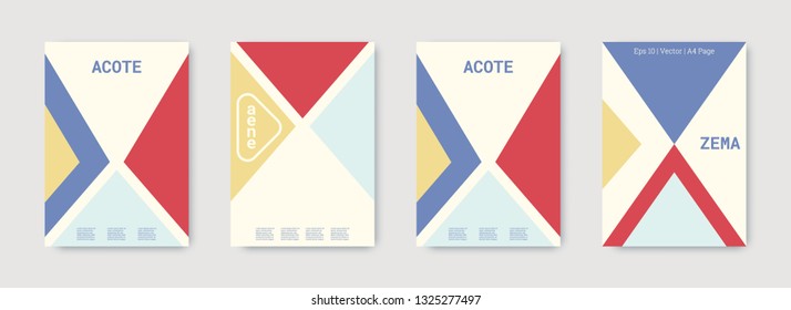 Geometric cover. Shapes patterns. Blue, pink, gold, white, bright business concept. Triangle design template. Colorful set of vector graphic design covers. Cool geometric cover. Futuristic triangle.