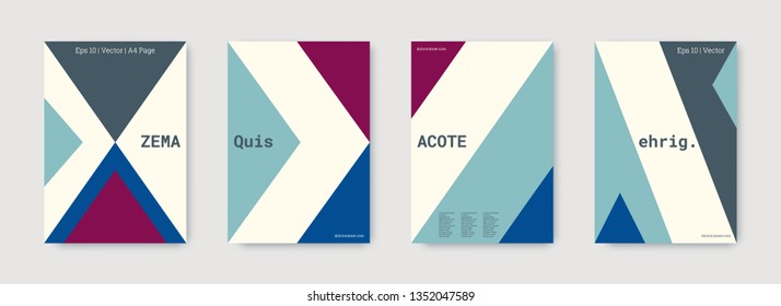 Geometric cover. Shapes patterns. Blue, pink, indigo, white, bright business concept. Triangle design template. Colorful set of vector graphic design covers. Cool geometric cover. Futuristic triangle.