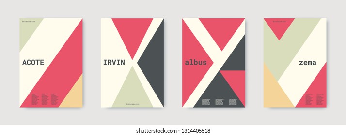 Geometric cover. Shapes patterns. Pink, gold, white, bright business concept. Triangle design template. Colorful set of vector graphic design covers. Cool geometric cover. Futuristic triangle.