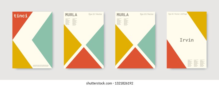 Geometric cover. Shapes patterns. Pink, gold, white, bright business concept. Triangle design template. Colorful set of vector graphic design covers. Cool geometric cover. Futuristic triangle.