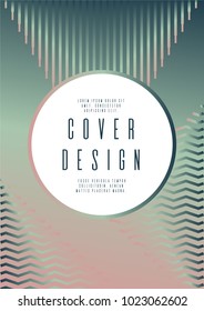 Geometric coverage design for your business. Text frame surface. Can be used for poster, brochure, magazine, card, book, flyer, banner, anniversary. Trendy corporate style.
