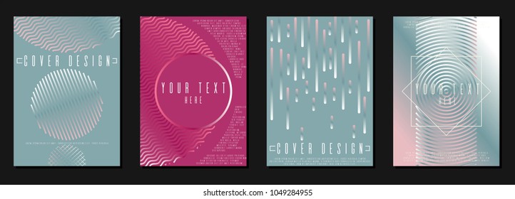 Geometric coverage design for your business. Vector cover design. Can be used for poster, brochure, magazine, card, book, flyer, banner, anniversary. Trendy corporate style.