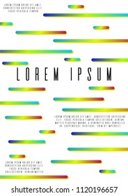 Geometric coverage design for your business. Set of sheets A4.  Can be used for poster, brochure, magazine, card, book, flyer, banner, anniversary. Trendy corporate style.