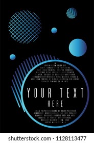 Geometric coverage design for your business. Business card set. Can be used for poster, brochure, magazine, card, book, flyer, banner, anniversary. Trendy corporate style.
