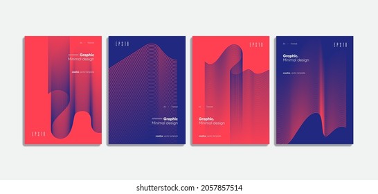 Geometric covers design. Annual report template.