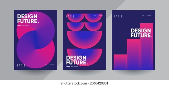 Geometric Covers Design. Annual Report Template. Vector Illustration.