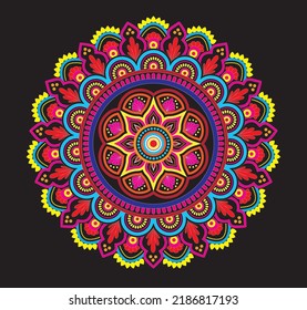 Geometric Creative Art Mandala Design 