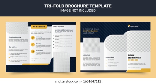 Geometric Creative Tri-fold Brochure Template Design