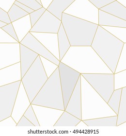 Geometric Crystal Background. Polygonal Vector Illustration. Abstract Seamless Pattern.