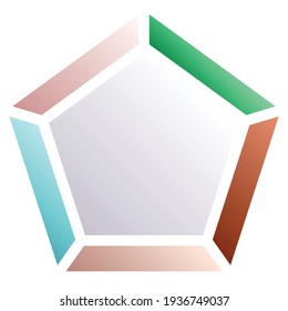 Cristal geométrico, gema, icono similar a gemas, símbolo